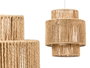 GIFTDECOR Lampara Triple Cuerda Mediana Marron