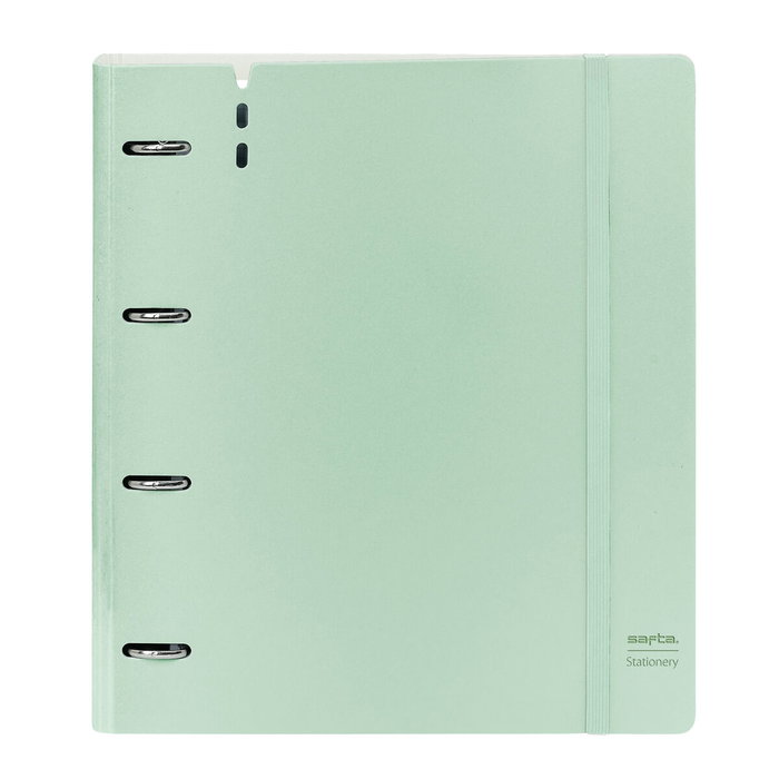 Safta Classeur à anneaux Light Green Vert clair avec 4 anneaux de 35 mm