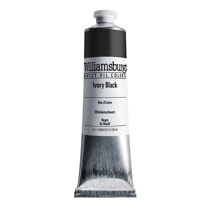 Williamsburg Peinture à l'huile Noir d'ivoire 150 ml Williamsburg Peinture à l'huile Noir d'ivoire 150 ml