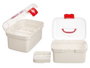 KIPIT CAJA BOTIQUIN ASA PEQ Transparente-Rojo