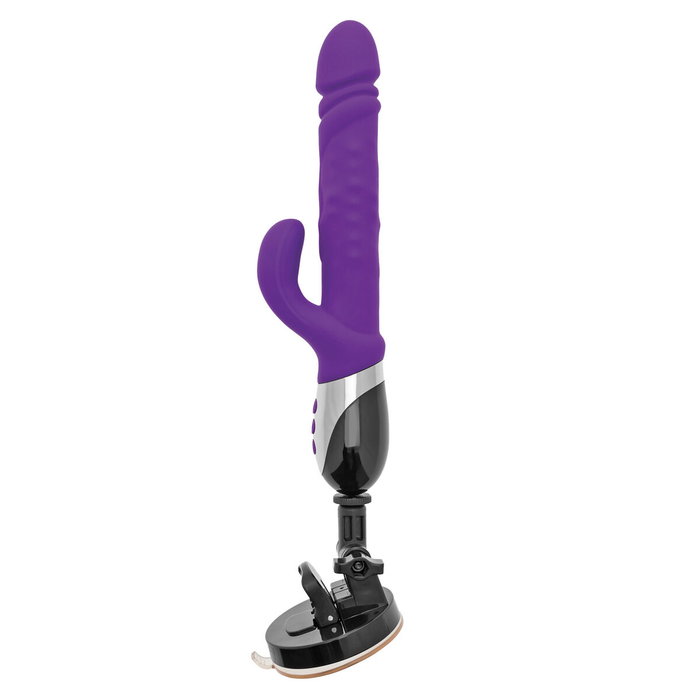 Vibration de Stimulation Double S Pleasures Noir Lila