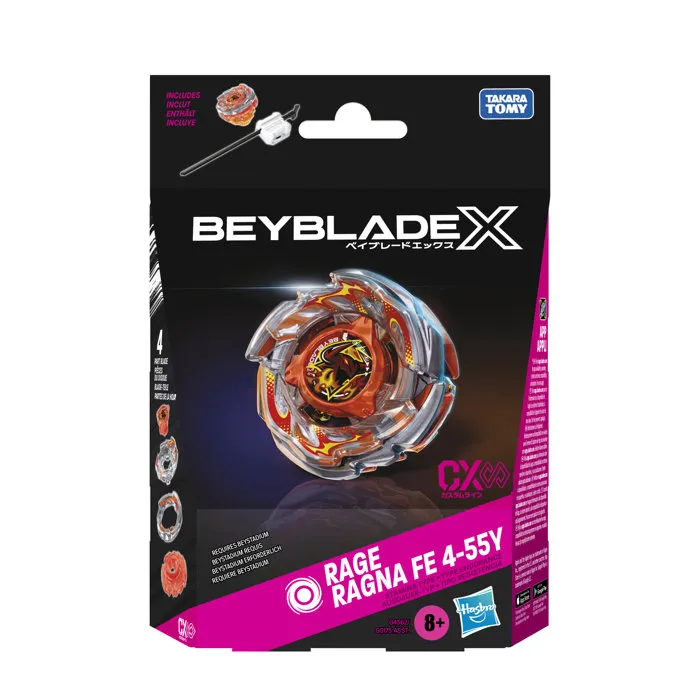 Beyblade X Starter Pack Rage Ragna FE 4-55Y CX Infinity Beyblade X Starter Pack Rage Ragna FE 4-55Y CX Infinity