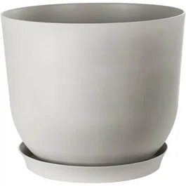Garden Id Pot de fleurs Swing Rond Pierre Blanche 40 cm