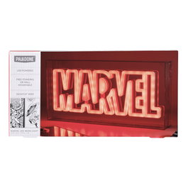 Paladone Lampe LED Néon Logo Marvel, avec câble USB-C, à poser ou suspendre
