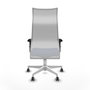 Piqueras y Crespo Fauteuil de Bureau Albacete Bleu Marine et Blanc