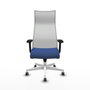 Piqueras y Crespo Fauteuil de Bureau Albacete Bleu Marine et Blanc