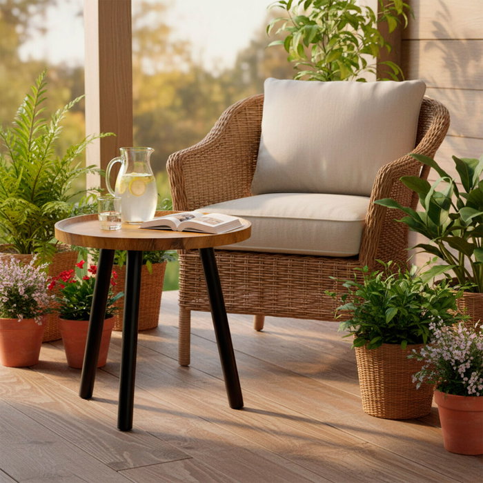 Table d'appoint Max Home Noir 38 x 37 x 38 cm (4 Unités)