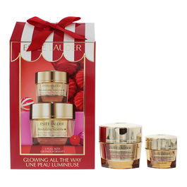 Estee Lauder Coffret de Soins Glowing All The Way - Crème Revitalizing Supreme+ Anti-Âge Visage 50 ml + Baume Contour des Yeux Lift & Firm 15 ml