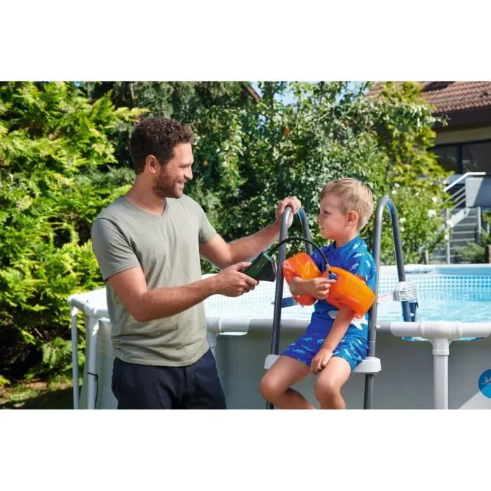 Bosch Easypump 3.6V - Pompe à air comprimé sans fil, gonfleur pour pneus de vélo, voiture, moto et ballons, avec sac textile - 0603947000 Bosch Easypump 3.6V - Pompe à air comprimé sans fil, gonfleur pour pneus de vélo, voiture, moto et ballons, avec sac textile - 0603947000