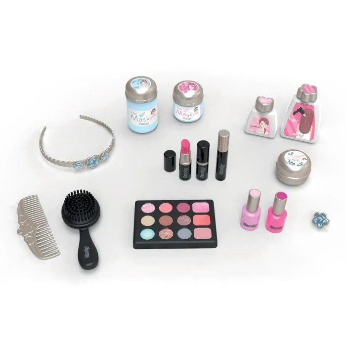 Smoby Coiffeuse My Beauty - Coiffeuse de beauté pour enfants avec accessoires de coiffure, manucure et maquillage - Jeu d'imagination
