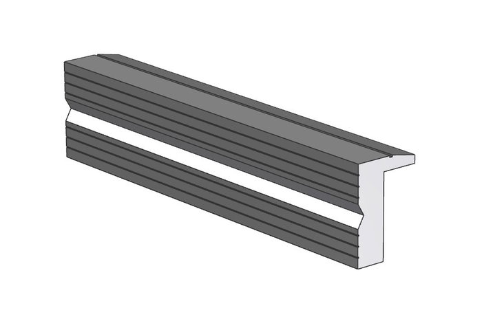 Jeu de 2 Mors Forza Aluminium Rainurés 153X29