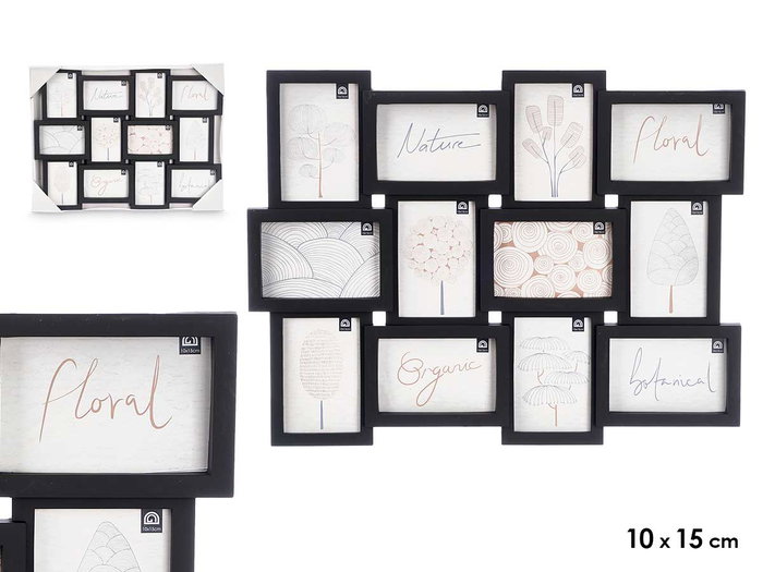 GIFTDECOR Porte-photos 12 photos 10x15cm Negro GIFTDECOR Porte-photos 12 photos 10x15cm Negro