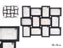 GIFTDECOR Porte-photos 12 photos 10x15cm Negro