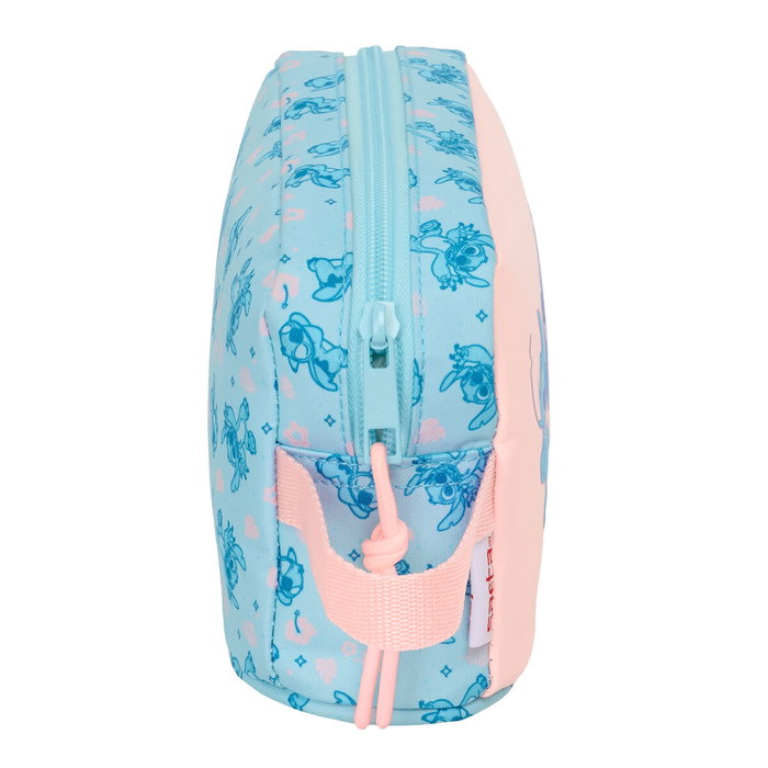 Sac glacière goûter Lilo & Stitch Ohana Bleu Rose 21,5 x 12 x 6,5 cm