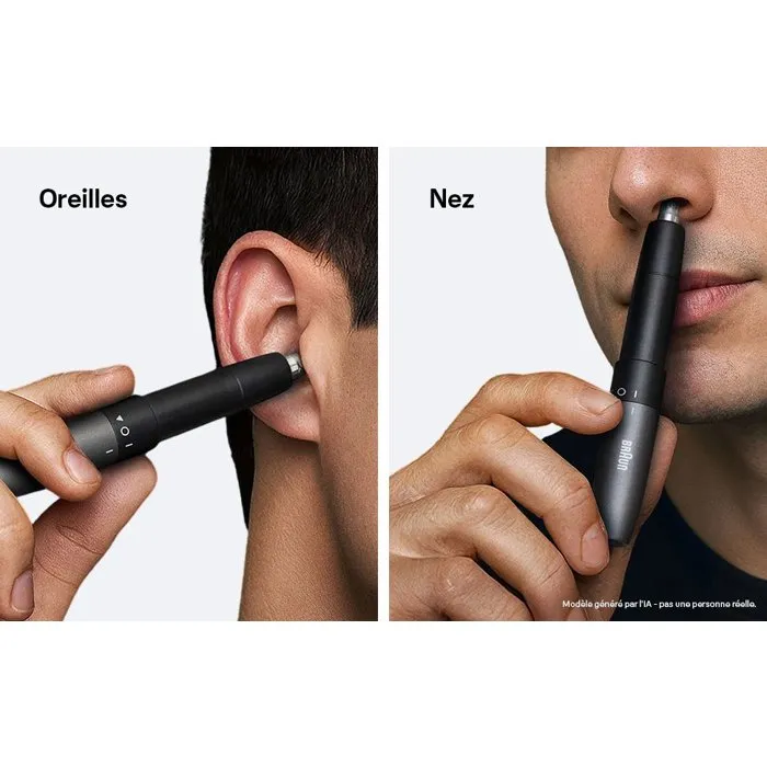 Braun EN20 Tondeuse nez et oreilles avec technologie SkinGentle