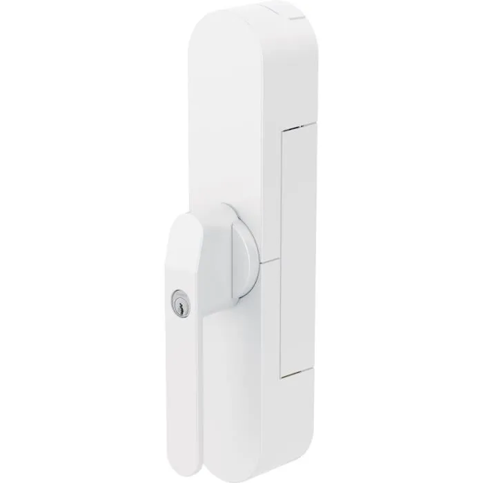 ABUS FCA4100 W WINTECTO One - Verrou de sécurité pour porte de terrasse avec technologie SmartX, capteur alarme 3D, contrôle par application, blanc