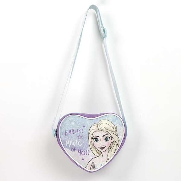 Cerdá Sac à Main Coeur Frozen - Sac à Dos pour Enfant - 15 x 14 x 4 cm - Bleu - Dès 3 Ans