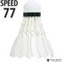 Talbot-Torro Volants de badminton HIT 750 TRAINING Speed 77 - Plumes naturelles, boîte de 12