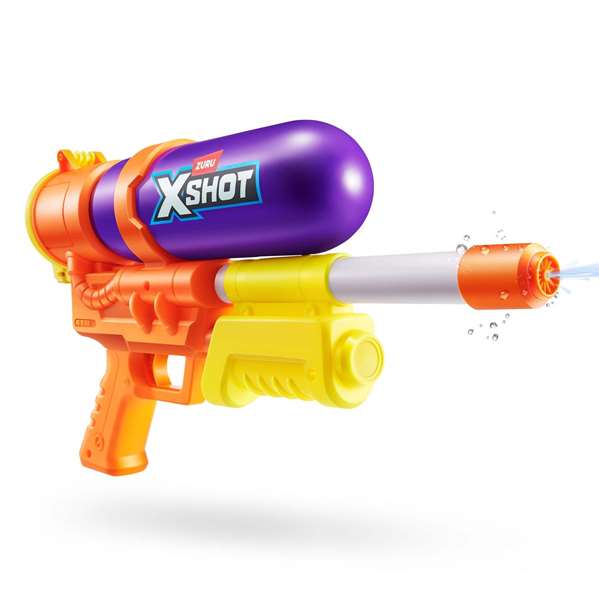 Zuru X-Shot Retro 80's Super Splash Pistolet à eau recharge rapide 22x40x7.6cm dès 5 ans