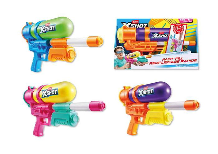 Zuru X-Shot Retro 80's Super Splash Pistolet à eau recharge rapide 22x40x7.6cm dès 5 ans