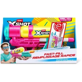 ZURU XSHOT Water Fast-Fill Retro Blaster - Pistolet à eau rétro, recharge rapide 1 seconde, réservoir 750 ml, portée 10 m, à partir de 5 ans
