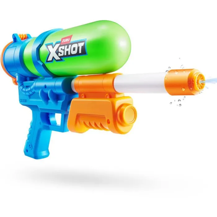 ZURU XSHOT Water Fast-Fill Retro Blaster - Pistolet à eau rétro, recharge rapide 1 seconde, réservoir 750 ml, portée 10 m, à partir de 5 ans