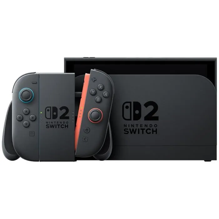 Nintendo Switch 2 - Console de jeu portable et salon avec manettes Joy-Con 2, écran 1080p, sortie TV 4K HDR 120Hz, inclut Mario Kart World, Bleu Clair et Rouge Clair Nintendo Switch 2 - Console de jeu portable et salon avec manettes Joy-Con 2, écran 1080p, sortie TV 4K HDR 120Hz, inclut Mario Kart World, Bleu Clair et Rouge Clair