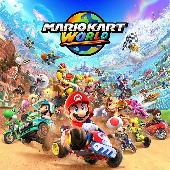 Nintendo 10015920 - Console Switch 2 avec jeu Mario Kart World, version française, manette noire - HDMI, Bluetooth, USB-C