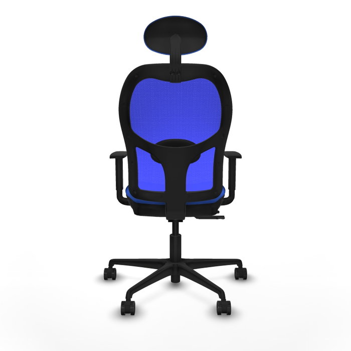 Piqueras y Crespo Chaise de Bureau Jorquera avec Appui-tête et Support Lombaire Bleu