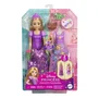 Disney Princess - Poupée Raiponce Coffret Pique-Nique et Art avec 2 Tenues et 7 Accessoires - JBG09 - 3 ans et plus
