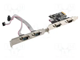 LANBERG PCE-DB9-004 Carte série PCIe 4x D-Sub 9pin mâle