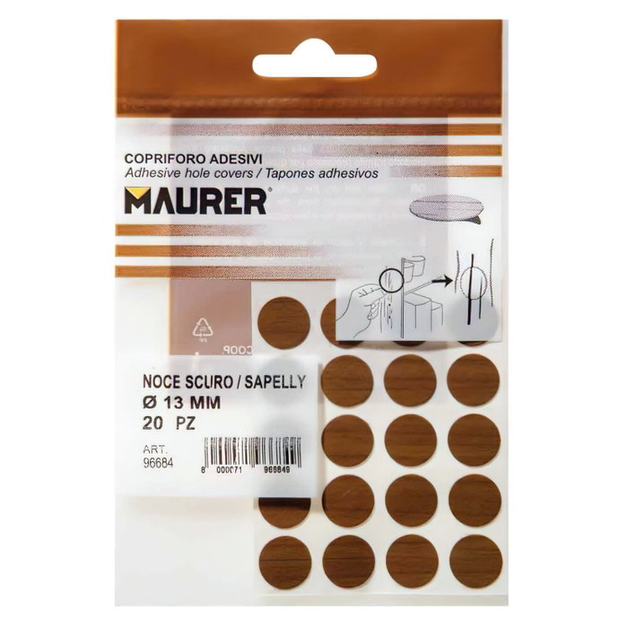 MAURER Cache-vis adhésifs sapelli (Blister de 20 unités)</div>