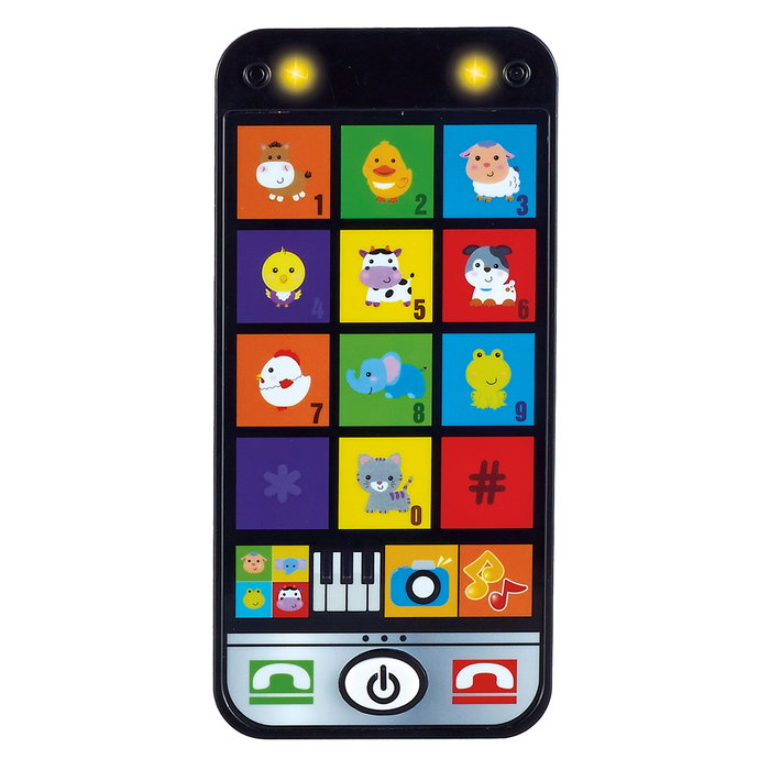 Tachan Set de Clés et Téléphone Jouet Éducatif avec 5 Sons, Lumière et Langues Multilingues pour Enfants à Partir de 12 Mois