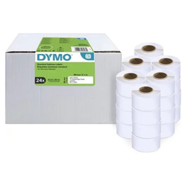 Dymo LabelWriter - Rubans d'étiquettes thermiques blancs 24 pièces - Références S0722430 / 2223588