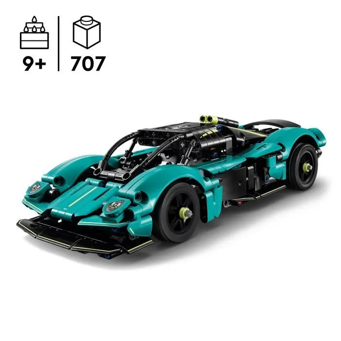 Lego Technic 42208 Aston Martin Valkyrie - Jeu de Construction Voiture de Sport 9 ans 707 Pièces - Moteur V12 & Portes Papillon