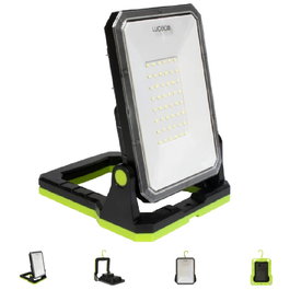 Luceco Projecteur Pliable Magnétique Lilm13G65-01 avec USB-C, 1300 Lumens, 6500K et Fonction Power Bank