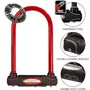 Master Lock Antivol Vélo U Acier Cémenté, Clé, 21 cm, 13 mm, Support Universel, Certifié Sold Secure Gold, Rouge, Réf. 8195EURDPROCOLR