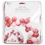 Party Time Arche de 90 Ballons Rose et Confetti