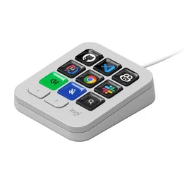 Logitech MX Keypad Pavé macro programmable - Gris pâle