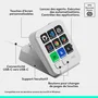 Logitech MX Keypad Pavé macro programmable - Gris pâle