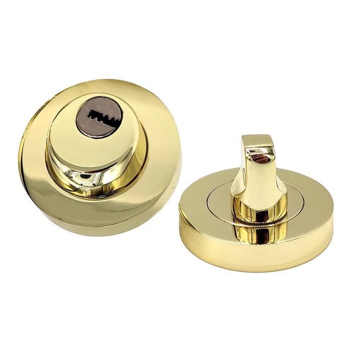 Micel Muletille à rosette avec clé et bord rond modèle 1094, laiton, ø52 x 86 mm Micel Muletille à rosette avec clé et bord rond modèle 1094, laiton, ø52 x 86 mm