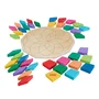 Fisher-Price Puzzle Mandala en Bois 40 pieces - Jeu Educatif Geometrique pour Enfants a partir de 3 ans - HXT94