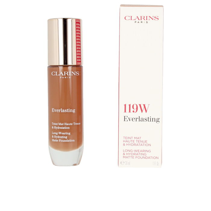 Clarins Fond de Teint Everlasting Teint Mat Haute Tenue #119W-mocha 30 ml
