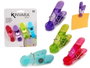 Kinvara Lot de 4 pinces magnétiques couleurs assorties 14,5x17x4 cm plastique caoutchouc thermoplastique aimant métal (Set de 24)