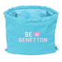 Sac à dos serré par des ficelles Benetton Unique Rose Turquoise 35 x 40 x 1 cm