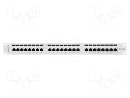 LANBERG Panneau de brassage Cat 5e 24 ports RJ45 1U 19 pouces