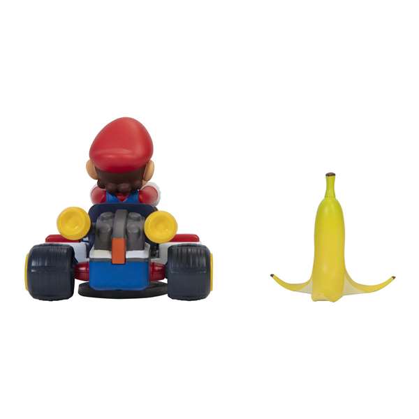 Jakks Pacific Kart Megagiros 12 cm avec accessoires Mariokart - Modèles PVC assortis - Jouet pour enfants
