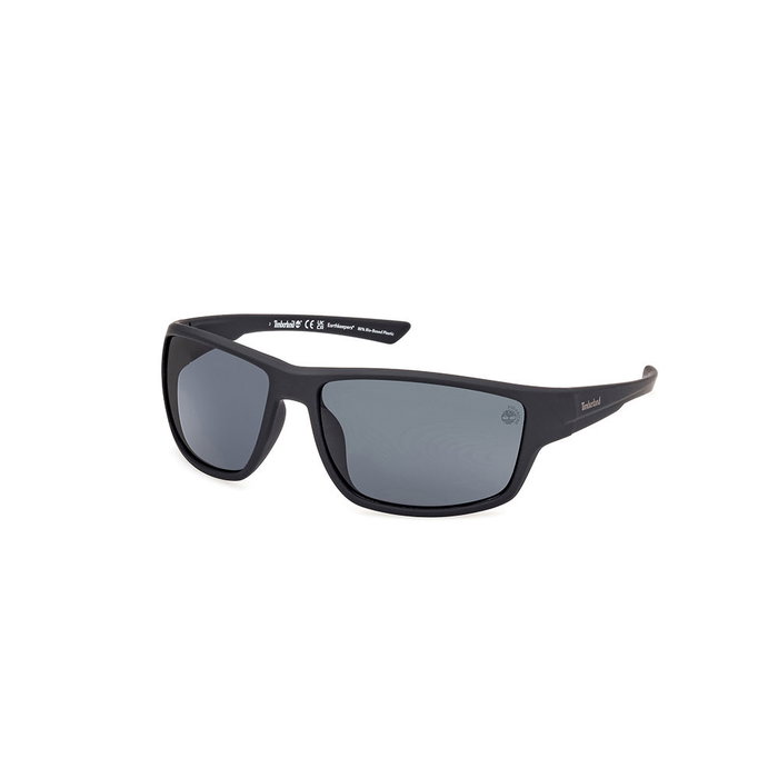 Timberland Lunettes de soleil TB00003 02D Polarisées Homme Noir Verre 65 mm