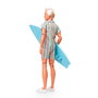 Mattel - Poupée Ken Collectionneur Barbie The Movie - Surfeur - Modèle Articulé - Référence Jbj54