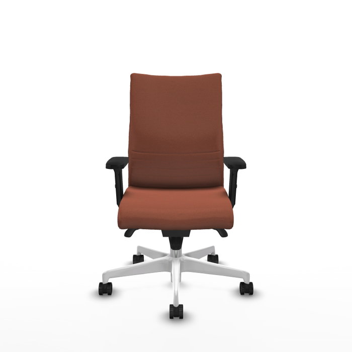 Piqueras Y Crespo Albacete confidente - Chaise de bureau Marron avec mécanisme Synchrone et base blanche